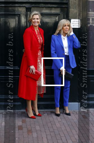 Amsterdam 12 april 2023
Koningin Maxima en Brigitte Macron bij het Anne Frank Huis