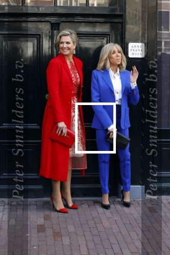 Amsterdam 12 april 2023
Koningin Maxima en Brigitte Macron bij het Anne Frank Huis