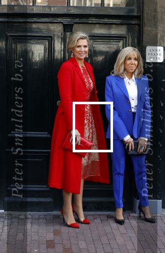 Amsterdam 12 april 2023
Koningin Maxima en Brigitte Macron bij het Anne Frank Huis