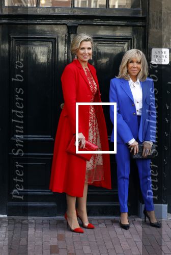Amsterdam 12 april 2023
Koningin Maxima en Brigitte Macron bij het Anne Frank Huis