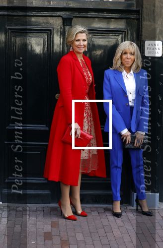 Amsterdam 12 april 2023
Koningin Maxima en Brigitte Macron bij het Anne Frank Huis