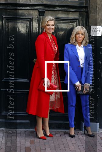 Amsterdam 12 april 2023
Koningin Maxima en Brigitte Macron bij het Anne Frank Huis