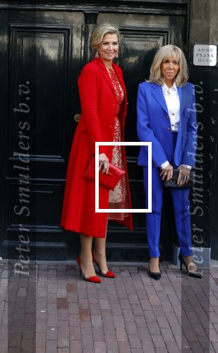 Amsterdam 12 april 2023
Koningin Maxima en Brigitte Macron bij het Anne Frank Huis