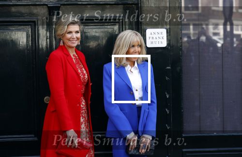 Amsterdam 12 april 2023
Koningin Maxima en Brigitte Macron bij het Anne Frank Huis