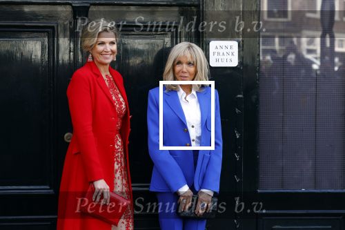 Amsterdam 12 april 2023
Koningin Maxima en Brigitte Macron bij het Anne Frank Huis