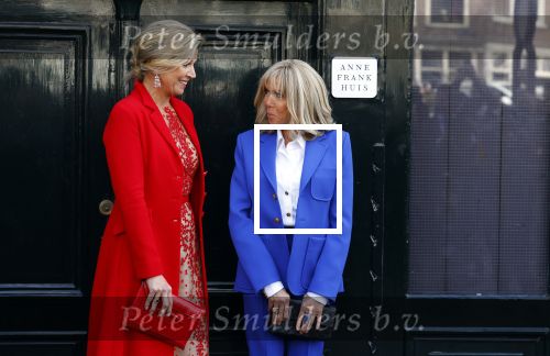 Amsterdam 12 april 2023
Koningin Maxima en Brigitte Macron bij het Anne Frank Huis