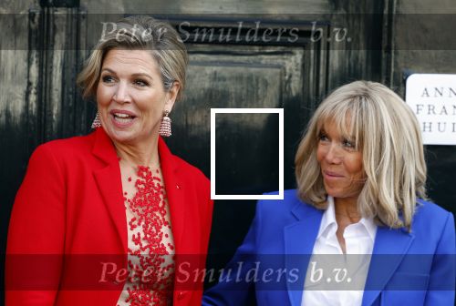 Amsterdam 12 april 2023
Koningin Maxima en Brigitte Macron bij het Anne Frank Huis