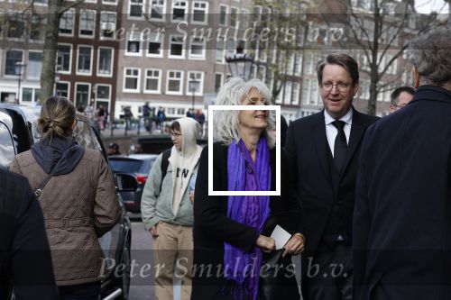 Amsterdam 15 april 2023
Herdenkingstdienst vooraf aan de begrafenis van Huub Oosterhuis in de Westertoren . Daarna gingen ze met de boot naar begraafplaats Zorgvlied. Leoni Jansen