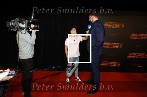 Amsterdam 21 maart 2023
Premiere JohnWick in de kromhouthallen.
Olivier Richters ( the dutch Giant) en Thom Goderie (SBS6 shownieuws)