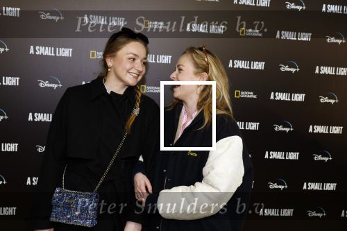 Amsterdam 17 april  2023
Premiere a small light in Tuschinski.
Pip Pellens met haar zus