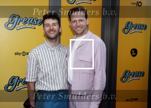 Amsterdam 3 april 2023
Premiere Grease in het DeLaMar theater.
Barry Beijer (rechts) met partner Loek Meijer