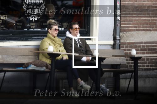 Amsterdam 24 maart 2023
Prinses Annette en een vriendin drinken kopje thee op een terras in centrum van Amsterdam.