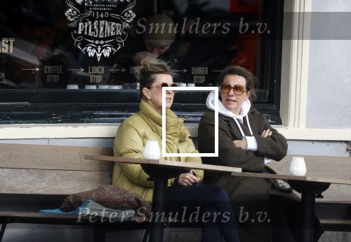 Amsterdam 24 maart 2023
Prinses Annette en een vriendin drinken kopje thee op een terras in centrum van Amsterdam.