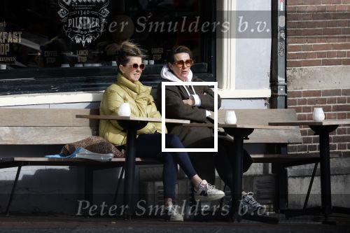 Amsterdam 24 maart 2023
Prinses Annette en een vriendin drinken kopje thee op een terras in centrum van Amsterdam.