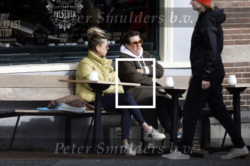 Amsterdam 24 maart 2023
Prinses Annette en een vriendin drinken kopje thee op een terras in centrum van Amsterdam.