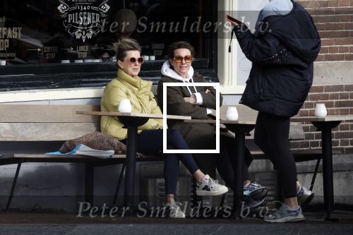 Amsterdam 24 maart 2023
Prinses Annette en een vriendin drinken kopje thee op een terras in centrum van Amsterdam.