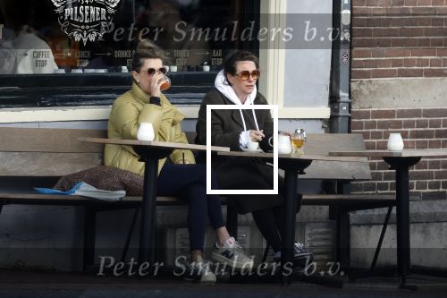 Amsterdam 24 maart 2023
Prinses Annette en een vriendin drinken kopje thee op een terras in centrum van Amsterdam.