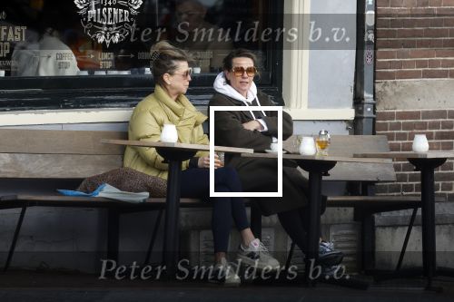 Amsterdam 24 maart 2023
Prinses Annette en een vriendin drinken kopje thee op een terras in centrum van Amsterdam.
