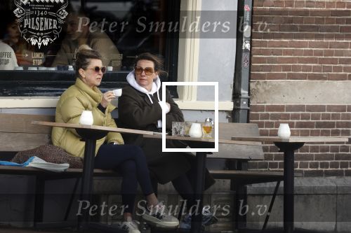 Amsterdam 24 maart 2023
Prinses Annette en een vriendin drinken kopje thee op een terras in centrum van Amsterdam.