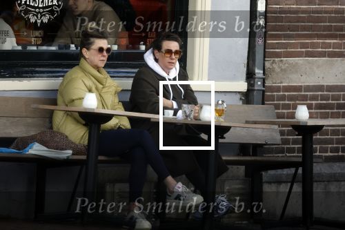Amsterdam 24 maart 2023
Prinses Annette en een vriendin drinken kopje thee op een terras in centrum van Amsterdam.