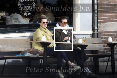 Amsterdam 24 maart 2023
Prinses Annette en een vriendin drinken kopje thee op een terras in centrum van Amsterdam.