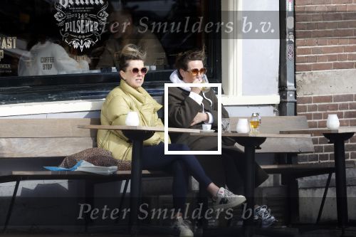 Amsterdam 24 maart 2023
Prinses Annette en een vriendin drinken kopje thee op een terras in centrum van Amsterdam.