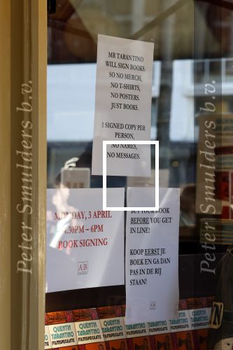 Amsterdam 3 april 2023
Quentin Tarantino signeert zijn nieuwe boek bij boekhandel Athenaeum.