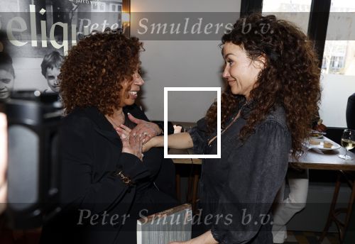 Amsterdam 19 maart 2024
Boekpresentatie Angelique Woudenberg in restaurant Breda. Angelique Woudenberg met Katja Schuurman