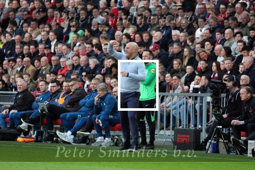 Eindhoven, 3 maart 2024 PSV-Feyenoord, eindstand 2-2 
Kompetitie Seizoen 2023-2024
Arne Slot