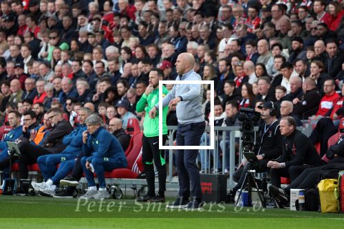 Eindhoven, 3 maart 2024 PSV-Feyenoord, eindstand 2-2 
Kompetitie Seizoen 2023-2024
Arne Slot