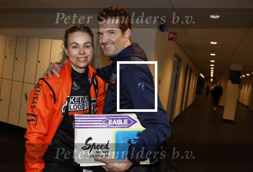 Heerenveen 24 maaart 2024
De hollandse 100 wordt dit jaar gereden in Thyalf . Aanwezig oa Prins Bernhard Prinses Annette Samuel v Vollenhoven Benjamin v Vollenhoven Prinses Margriet Mr Pieter v Vollenhoven Prins Maurits Lucas v Vollenhoven en  Prins Pieter Christiaan . Verder aanwezig Simon Keizer Bas Muijs (en vrouw) Marianne Timmer Benjamin Aslan Joy Beune Eduard Schaepman met zijn zoon en Rob Kamphues met vriendin.