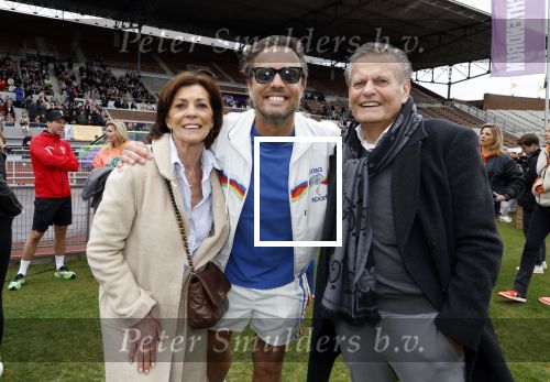 Amsterdam 16 maart 2024
Radio 538 run tbv het Prinses Maxima Centrum in het Olympisch stadion. Oa aanwezig 
Bas Smit met zijn ouders