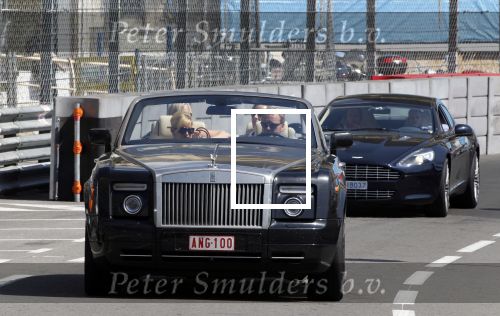 Monaco 7 mei 2012
Connie Breukhoven en Ben Angelier vertrekken met zijn Rolls Royce Cabrio met zijn zoons bij appartement voor zijn 60e verjaardag.
Peter Smulders bv