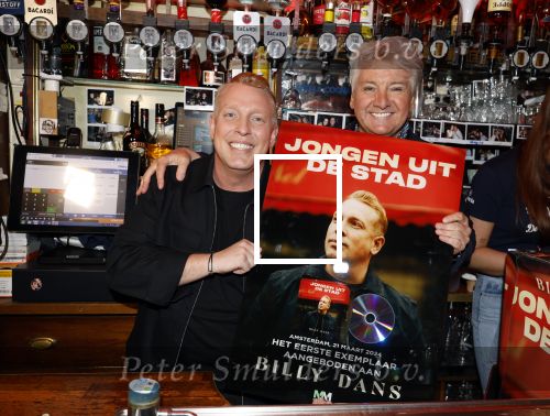 Amsterdam 21 maart 2024
Cd presentatie Billy Dans in de Jordaan. Billy Dans en Rene Froger