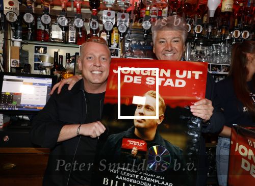 Amsterdam 21 maart 2024
Cd presentatie Billy Dans in de Jordaan. Billy Dans en Rene Froger