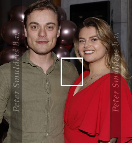 Amsterdam 22 maart 2024
Opening restaurant Poppy\'s van Moise Trustfull  Britt Scholte en Carola Kirschbaum . Britt Scholte met vriend