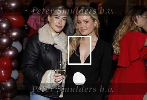 Amsterdam 22 maart 2024
Opening restaurant Poppy\'s van Moise Trustfull  Britt Scholte en Carola Kirschbaum . Carola Kirschbaum met Victoria Vermeer