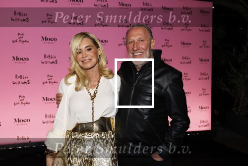 Amsterdam 7 maart 2024
Opening expositie Robbie Williams in het Moco museum. Connie Witteman met partner Henk de Vries