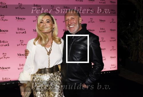 Amsterdam 7 maart 2024
Opening expositie Robbie Williams in het Moco museum. Connie Witteman met partner Henk de Vries