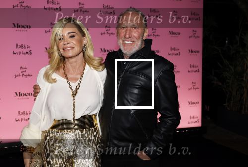 Amsterdam 7 maart 2024
Opening expositie Robbie Williams in het Moco museum. Connie Witteman met partner Henk de Vries