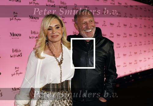 Amsterdam 7 maart 2024
Opening expositie Robbie Williams in het Moco museum. Connie Witteman met partner Henk de Vries