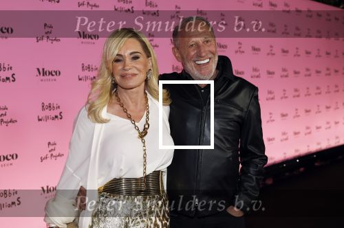 Amsterdam 7 maart 2024
Opening expositie Robbie Williams in het Moco museum. Connie Witteman met partner Henk de Vries