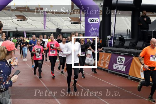 Amsterdam 16 maart 2024
Radio 538 run tbv het Prinses Maxima Centrum in het Olympisch stadion. Oa aanwezig 
Dafne Schippers