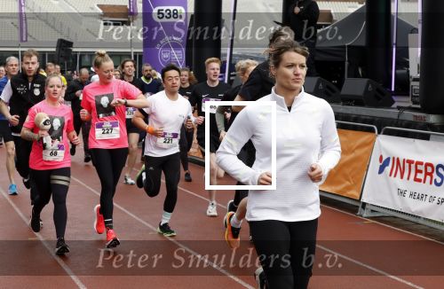 Amsterdam 16 maart 2024
Radio 538 run tbv het Prinses Maxima Centrum in het Olympisch stadion. Oa aanwezig 
Dafne Schippers