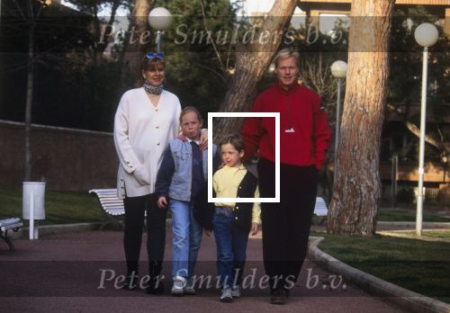 Barcelona 20 Februari 1995
Ronald Koeman met zijn vrouw Bartina Koeman, Debbie Koeman en Tim Koeman