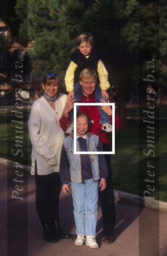 Barcelona 20 Februari 1995
Ronald Koeman met zijn vrouw Bartina Koeman, Debbie Koeman en Tim Koeman