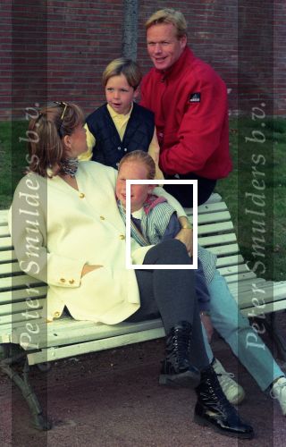 Barcelona 20 Februari 1995
Ronald Koeman met zijn vrouw Bartina Koeman, Debbie Koeman en Tim Koeman