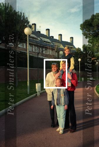 Barcelona 20 Februari 1995
Ronald Koeman met zijn vrouw Bartina Koeman, Debbie Koeman en Tim Koeman