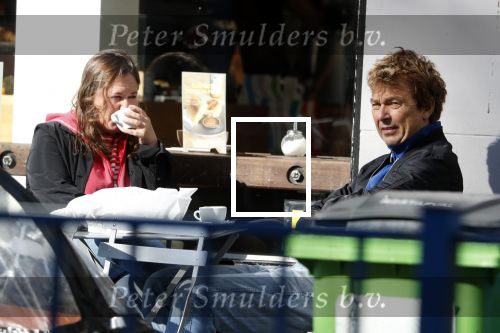 Amsterdam 15 september 2017
Derk Bolt drinkt kopje koffie met een vriendin bij de coffee company
