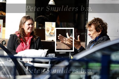 Amsterdam 15 september 2017
Derk Bolt drinkt kopje koffie met een vriendin bij de coffee company
